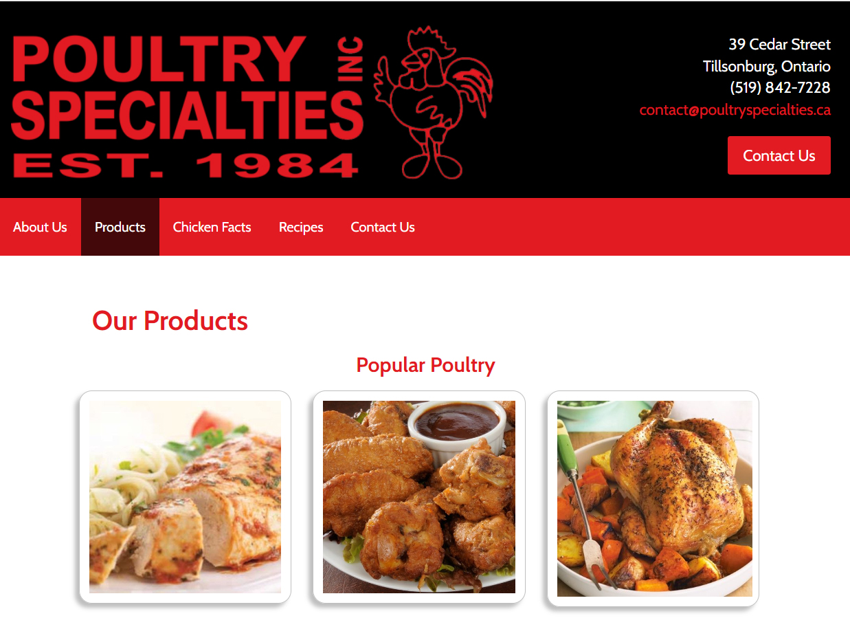  Poultry Specialties